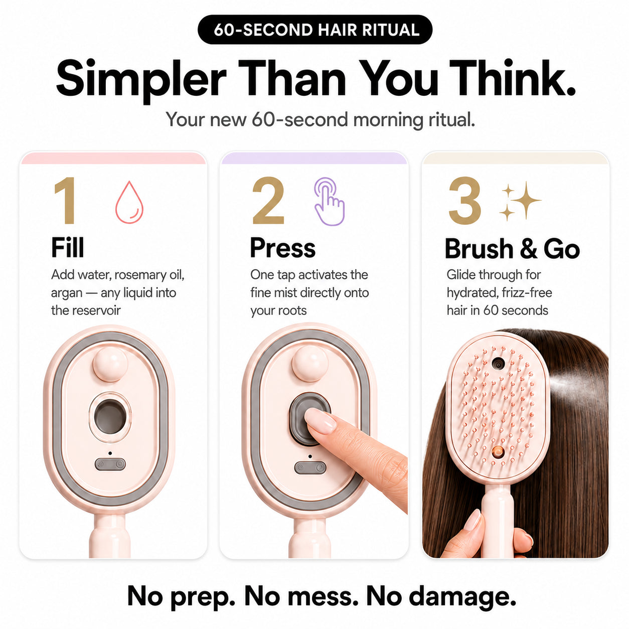 BROSHEA PRO — Electric Mist Hair Brush