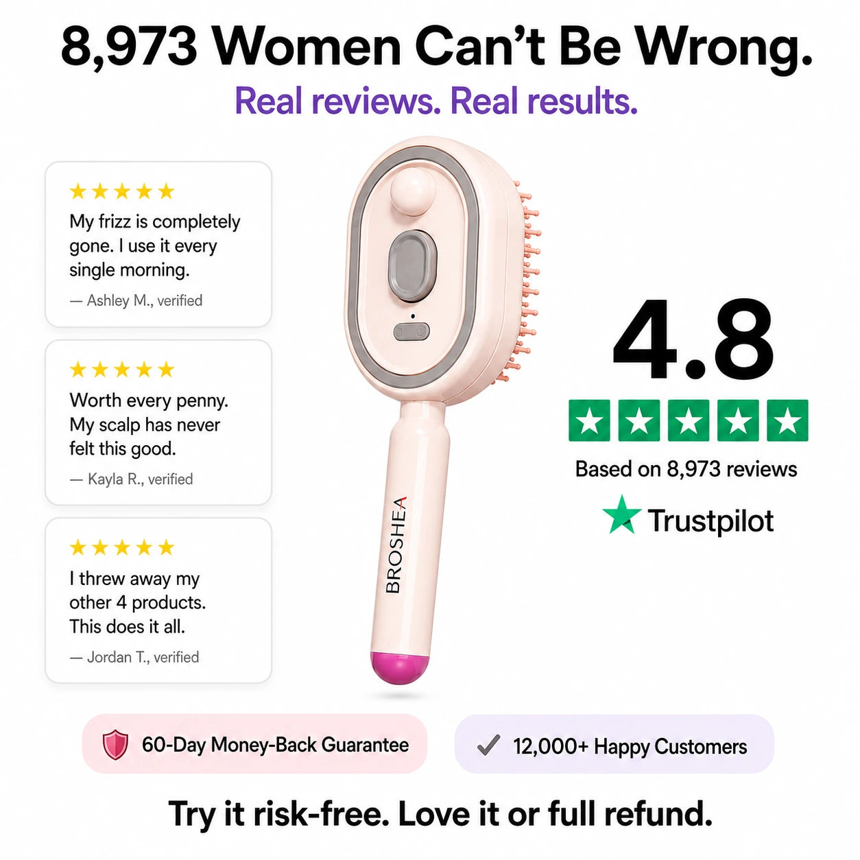 BROSHEA PRO — Electric Mist Hair Brush